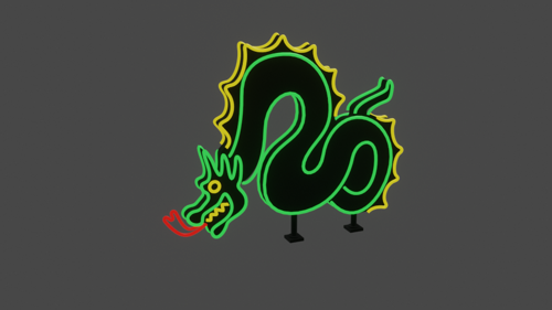 Neon Dragon Sign preview image